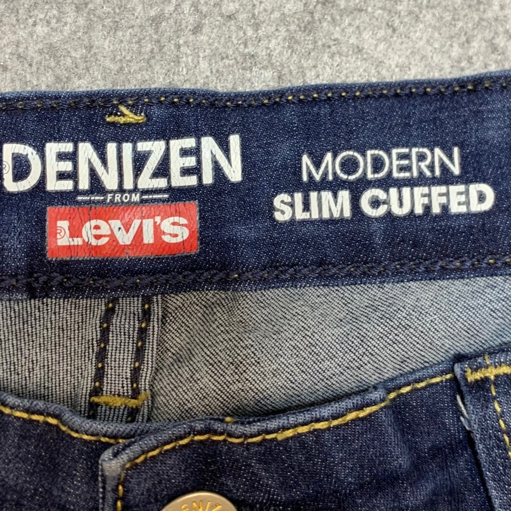 Denizen from Levis Modern Slim Cuffed Jeans Dark Wash‎ Blue 12 W31 - Picture 5 of 8